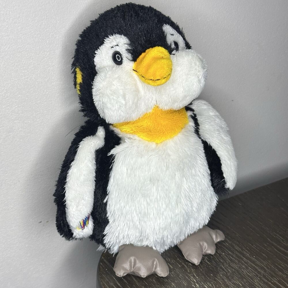 Ganz Webkinz Penguin Plush Black White Yellow Stuffed Animal